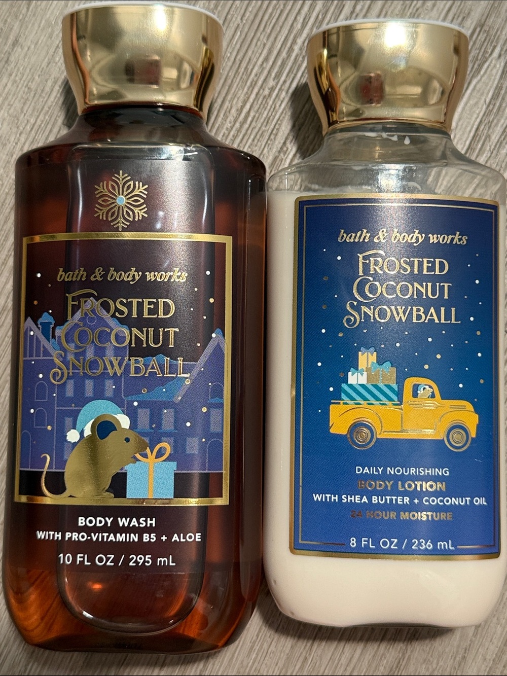 Bath & Body Works Frosted Coconut Snowball Body Lotion & Shower Gel